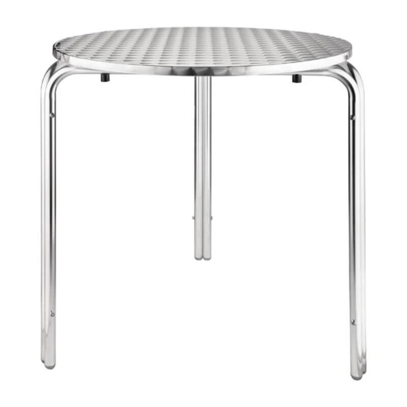 Table bistro ronde en inox – Ø700 mm – Bolero