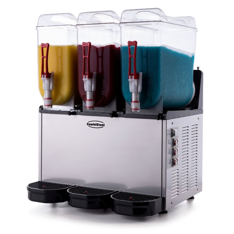 Machine à Granita Professionnelle 3 Cuves – 3x12 Litres – Inox