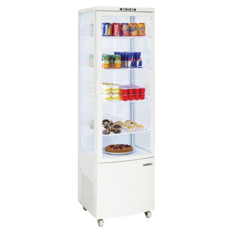 Vitrine Réfrigérée Verticale Panoramique – 235 Litres – Froid Ventilé