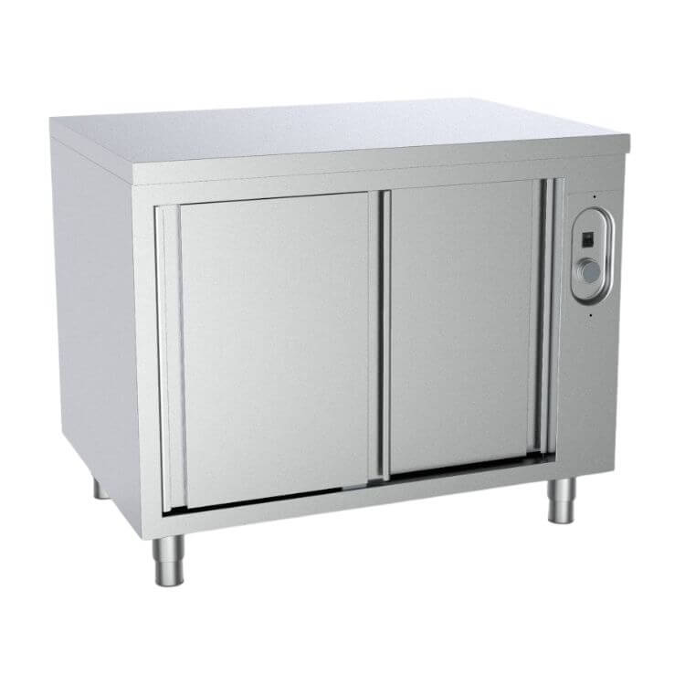 Armoire chauffante ventilée inox à portes coulissantes - 1200x700mm (1)