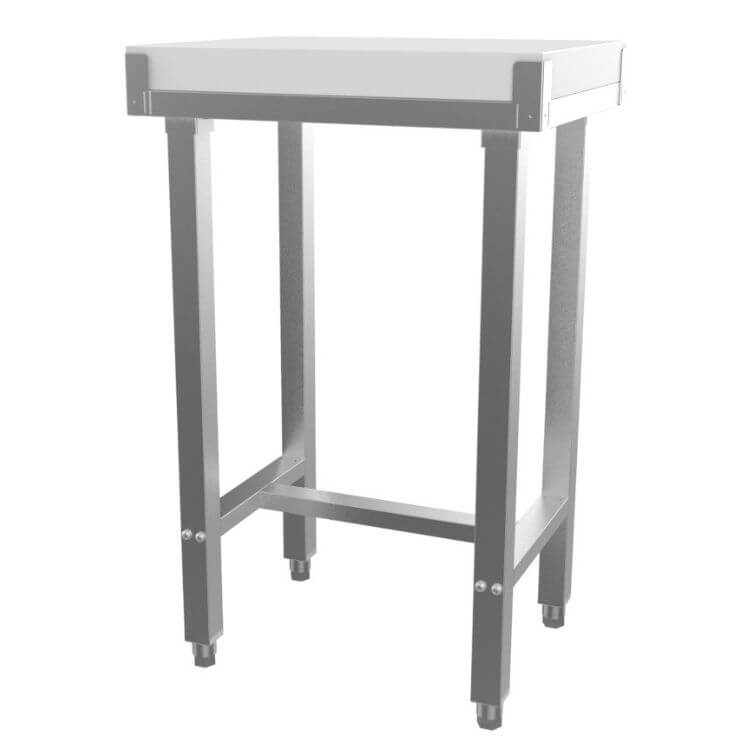 Billot de Boucher Professionnel en Polyéthylène - Épaisseur 80mm (500x400x750mm) (1)