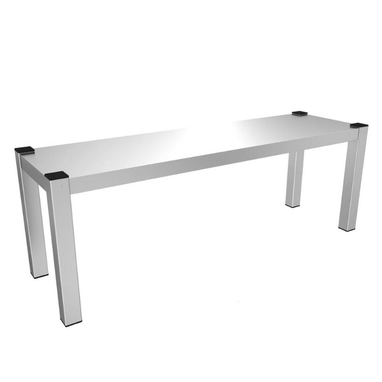 Étagère de table inox à poser (démontable) - 1 niveau