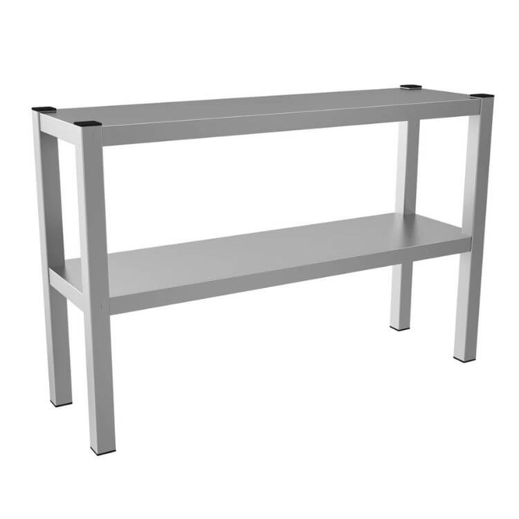 Étagère de table inox à poser (démontable) - 2 niveaux