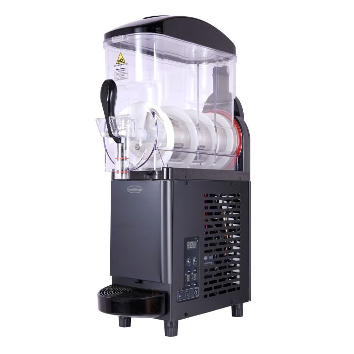 Automate de Slush Puppie 12L, machine à granité noire avec réservoir transparent